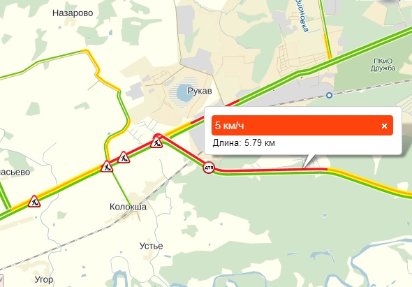Пробки трасса м7 сейчас карта смотреть