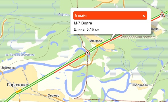 Пробки трасса м7 сейчас карта смотреть